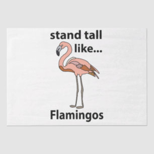 Flamingos stehen groß wie Flamingos Flamingo Seidenpapier