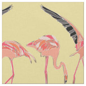 Flamingos Stoff (Nahaufnahme)