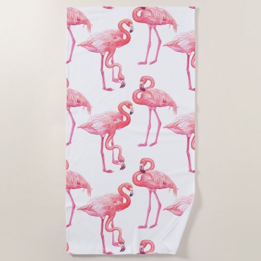 Flamingos Strandtuch (Vorderseite)