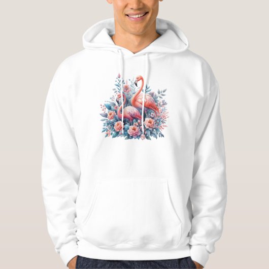 Flamingos Sublimation Hoodie (Vorderseite)