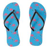 Flamingos Summer Beach Pair von Flip Flops Badesandalen (Fußbett)