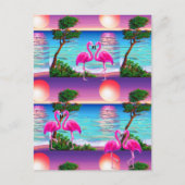 Flamingos Sun Postkarte (Vorderseite)
