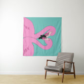 Flamingos Tapestry Wandteppich (Beispiel (Horizontal))