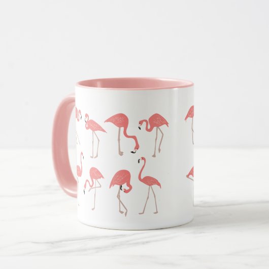 Flamingos Tasse (Vorderseite Links)