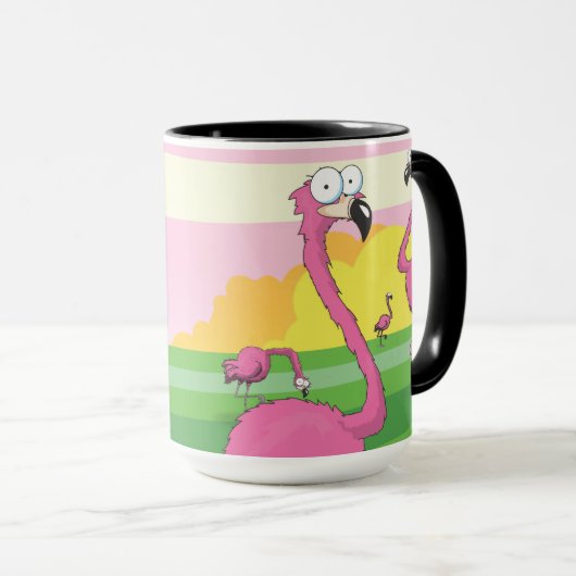 Flamingos Tasse (VorderseiteRechts)
