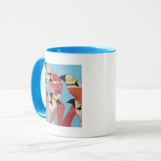Flamingos Tasse (Vorderseite Links)
