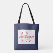 Flamingos Tote Bag Tasche (Rückseite)