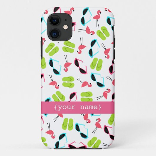 Flamingos u. Sonnenbrille iPhone 5 Fall Case-Mate iPhone Hülle (Rückseite)