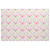 Flamingos und Ananas! Nahtlose Premium-Stoffe Stoff (Fat Quarter (45,7 x 55,9 cm))