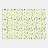 Flamingos und Blume - Papierblätter Geschenkpapier Set (Vorderseite 2)