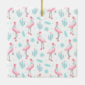Flamingos und Cactus Keramikornament (Rückseite)