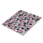 Flamingos und Hibiskus Blume Fliese (Seite)