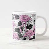 Flamingos und Hibiskus Blume Jumbo-Tasse (Rechts)