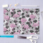 Flamingos und Hibiskus Blume Seidenpapier (Handwerk)