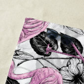 Flamingos und Hibiskus Blume Strandtuch (Beispiel)