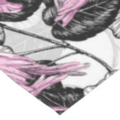 Flamingos und Hibiskus Blume Tischdecke (Schrägansicht)