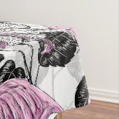 Flamingos und Hibiskus Blume Tischdecke (Beispiel)