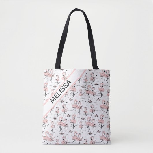 Flamingos und Krebs Tasche (Vorderseite)