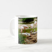 Flamingos und Küken Kaffeetasse (Vorderseite Links)