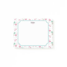 Flamingos und Palme-Atomart-Monogramm