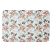 Flamingos und Palmen Badematte (Vorderseite)