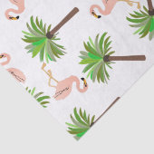 Flamingos und Palmen Seidenpapier (Detail)