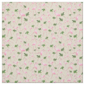 Flamingos und Palmen Stoff (Muster)