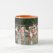 Flamingos und Reflexionen Tasse (Zentrum)