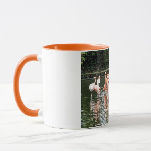 Flamingos und Reflexionen Tasse (Links)