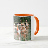 Flamingos und Reflexionen Tasse (VorderseiteRechts)