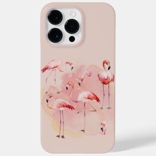 Flamingos und rosa Hintergrund Case-Mate iPhone Hülle (Rückseite)