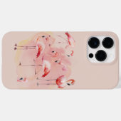 Flamingos und rosa Hintergrund Case-Mate iPhone Hülle (Rückseite (Horizontal))