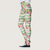 Flamingos und Streifen 2 Leggings (Links)
