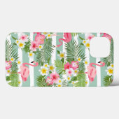 Flamingos und Streifen Case-Mate iPhone Hülle (Rückseite (Horizontal))