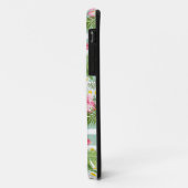 Flamingos und Streifen Case-Mate iPhone Hülle (Hinten/Links)