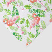 Flamingos und tropische Blätter Seidenpapier (Ausschnitt)