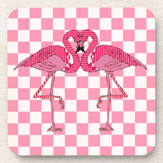 Flamingos Untersetzer (Vorderseite)