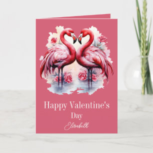 Flamingos Valentinstag Karte
