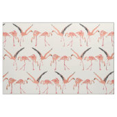 Flamingos-Vanille Stoff (Fat Quarter (45,7 x 55,9 cm))