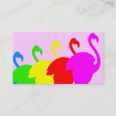 Flamingos Visitenkarte (Rückseite)