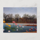 Flamingos von Henri Rousseau Postkarte (Vorderseite)