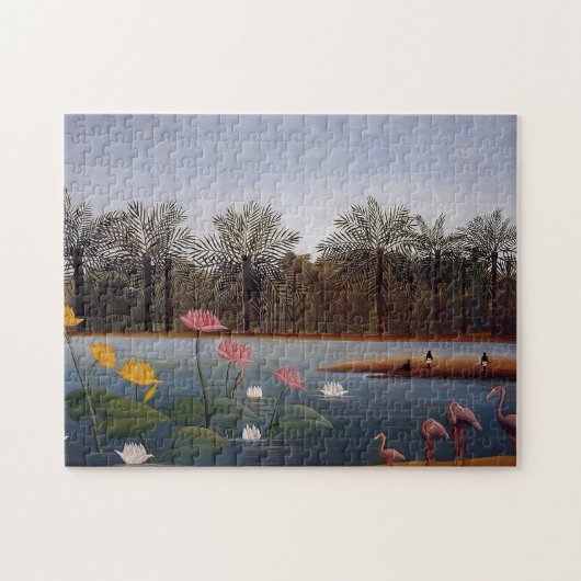 Flamingos von Henri Rousseau Puzzle (Horizontal)
