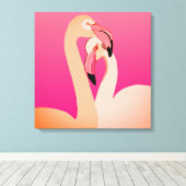 Flamingos Wall Art Leinwanddruck (Insitu (Holzboden))