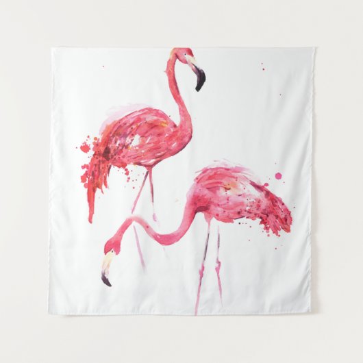 Flamingos Wandteppich (Vorderseite)