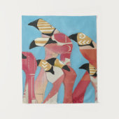 Flamingos Wandteppich (Vorderseite)