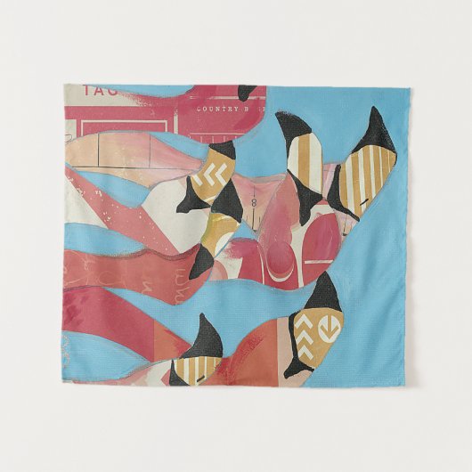 Flamingos Wandteppich (Vorderseite (Horizontal))