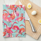 Flamingos (Wasserfarbe) Handtuch (Viertel Falte)