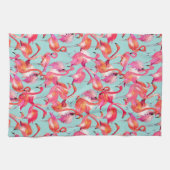 Flamingos (Wasserfarbe) Handtuch (Horizontal)