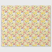 Flamingos & Weihnachten im Juli Geschenkpapier (Flach)