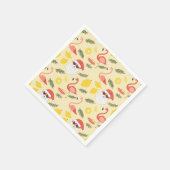 Flamingos & Weihnachten im Juli Party Serviette (Ecke)